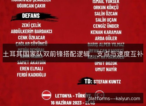 土耳其国家队双前锋搭配逻辑,支点与速度互补 土耳其国家队双前锋搭配逻辑,支点与速度互补